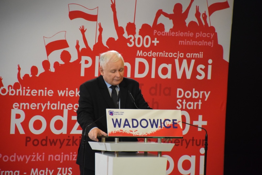 Wizyta Jarosława Kaczyńskiego w Wadowicach