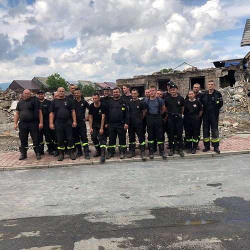 Strażacy z gminy pomagali pogorzelcom w Nowej Białej