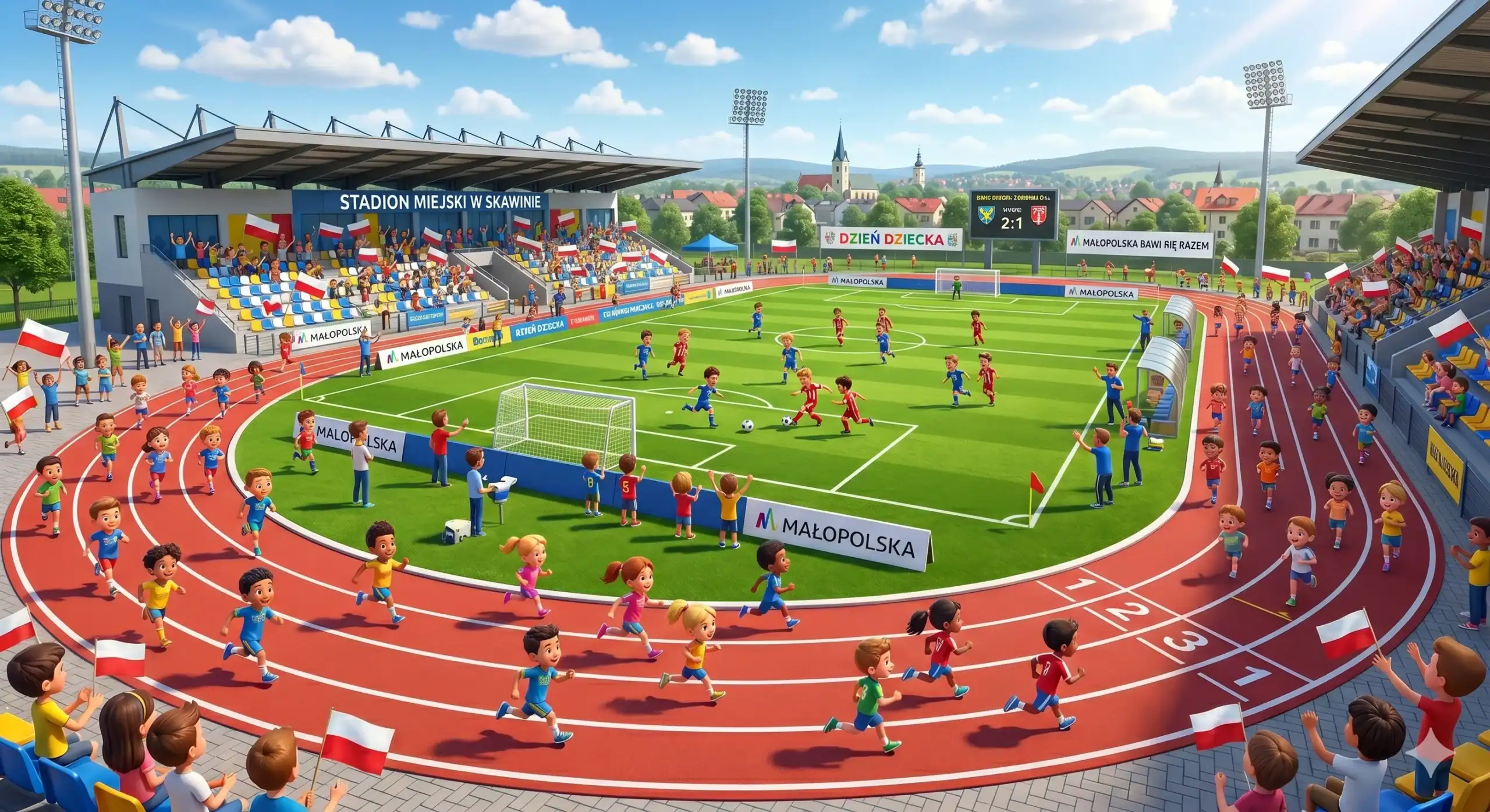 Dzień Dziecka Skawina 2026 - plakat wydarzenia