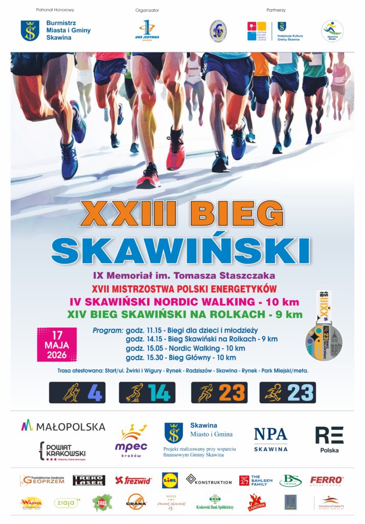 Bieg Skawiński plakat