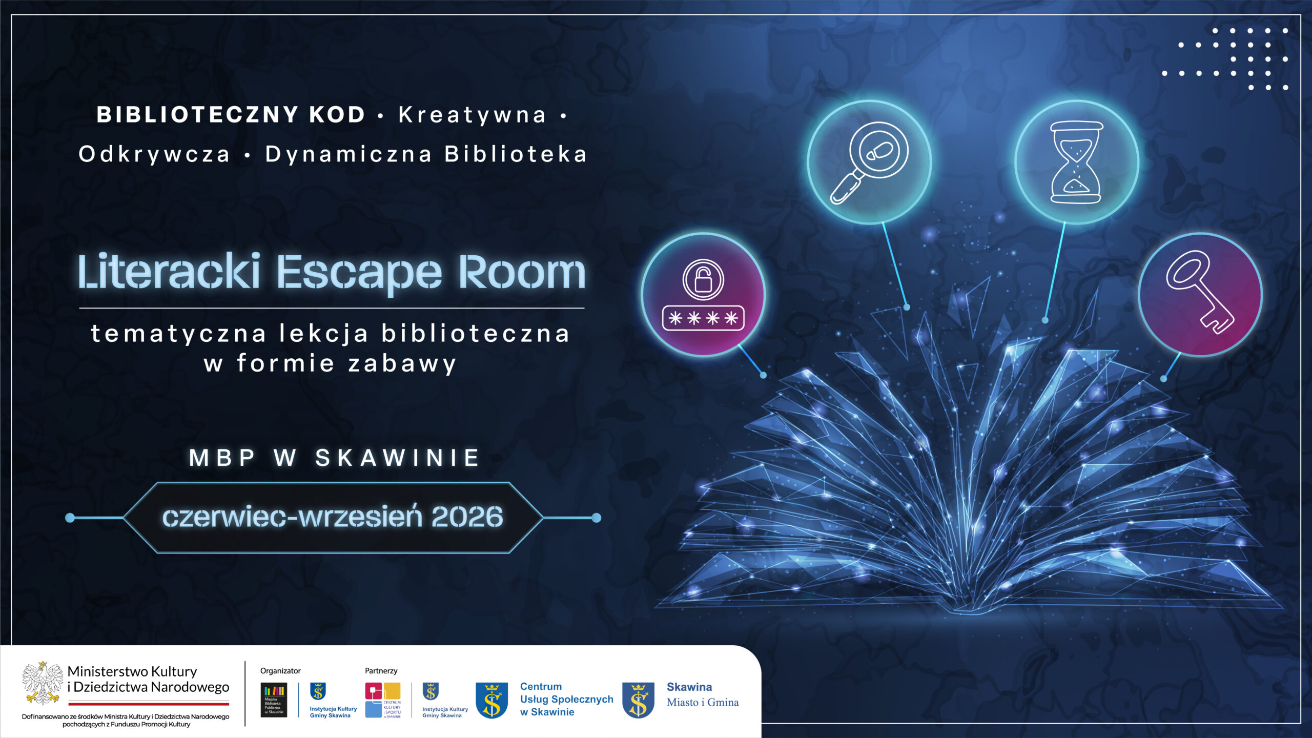Literacki Escape Room w Bibliotece w Skawinie