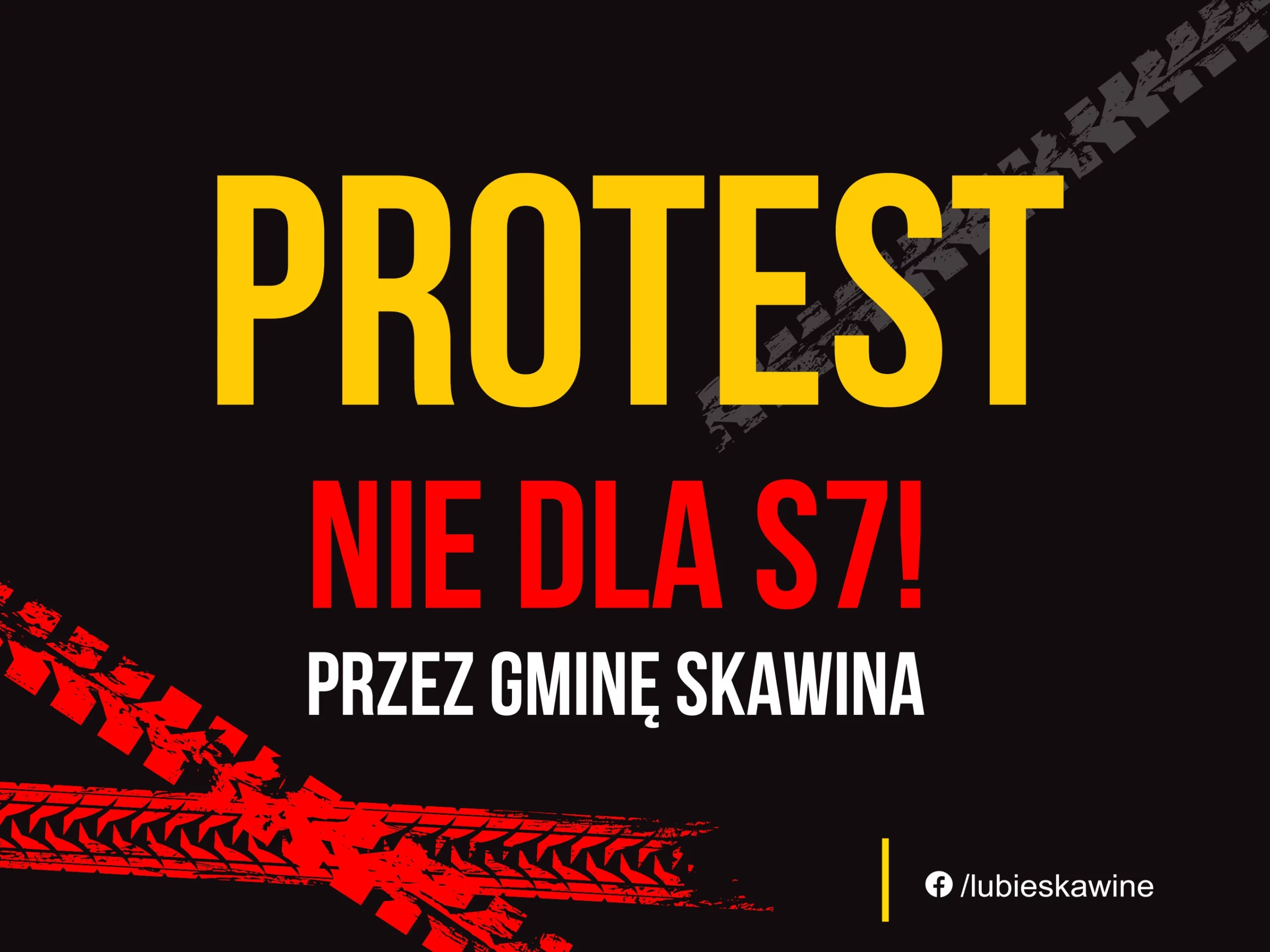 Protest nie dla S7 przez Gminę Skawina